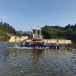 Automatic Lake Weed Cutter Machine River Weed Cleaning Machine With Walking Style Paddle Wheel