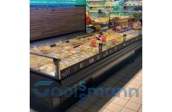China Deluex Self Service Counter Fresh Meat Cooler Display Refrigerator supplier