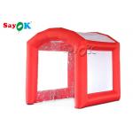 Inflatable Intergrated Disinfection Tent In Supermarket Red And White for sale