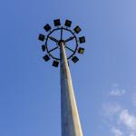Q345B High Mast Lighting Towers Galvanized Steel Post Light Pole for sale
