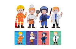 China 4 Uniforms Careers Learning Magnetic Puzzle for Logical Thinking Training supplier