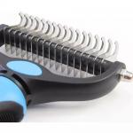 Cat Dog Pet Shedding Dematting Deshedding Comb Brush Long Handle Stainless Steel for sale