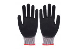 China 13 Gauge Nitrile Coated Cut Resistant Work Gloves Palm Coated Touchscreen Functionality supplier