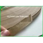 Harmless Roll Colorful 60G Nature Brown Straw Paper Slitted White Kraft Paper for sale