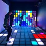 Amusement Park Facility 30x30cm Activate Interactive Game Floor Indoor Sport Park Outdoor Campsite Popular 1560 Games Led Floor for sale