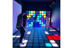 China 30x30cm Factory Interactive Active Game Led Floor Activate Dance Floor supplier