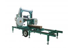 China Diesel Horizontal Portable Band Saw Machine For Cutting Tree Trunk supplier