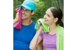 China Plain Design Microfiber Cooling Towel Chill Towel With Logo Bag supplier