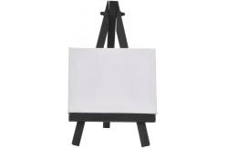 China Foldable 6.25 Inch Black Tabletop Wooden Easel Stand Picture Easel Adjustable Angle supplier