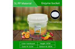 China Customized Logo 2 Lids Plastic Fermenter for Automatic Fruit Beer Enzymes Container supplier