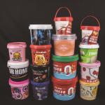 Reusable BPA Free Food Grade Bucket with Lid and Handle Dishwasher Safe Recyclable for sale