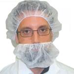 Food Industry Beard Covers Disposable , Large Beard Nets With Elastic Earloop for sale