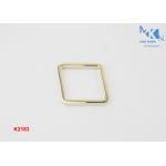 Different Size Brass Purse Hardware , Leather Bags Rectangle Rings For Bags for sale