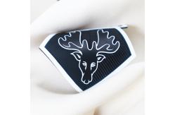 China Custom 3D Logo Silicone Heat Transfer Labels Rubber Patches For Clothing supplier
