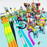 114mm Pole Outdoor Water Playground Fun And Safe For Families At Water Parks for sale