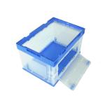 Sides Open 100% Virgin PP Plastic Collapsible Storage Crate For Garment for sale