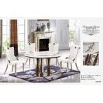 dining room 7 seater round marble table furniture for sale