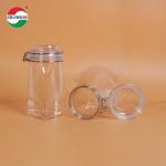 1080ML Recycled Used Transparent Storage Plastic Bottles Clear PET Cans Sealed Jar With Screw Lid for Pet food Coffee for sale