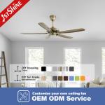 57 Inch Farmhouse Low Profile Dc Motor Ceiling Fan With Remote Control