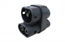 China 125A 500V EV Charging Cable Adapter CCS2 TO CCS1 Adapter Black supplier