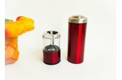 China Battery Operated Salt Grinder With Sleek Red Design Easy One Hand Operation supplier
