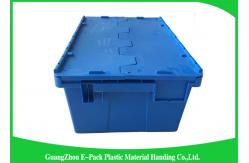 China Storage Containers With Attached Lids 43L , Warehouse Heavy Duty Storage Boxes supplier