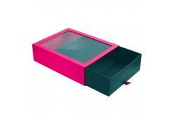 China Pantone PU Leather Box Sliding Kraft Drawer Gift Box Folding TUV supplier