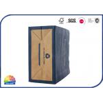 Shopping Medium Kraft Paper Bags Matt Lamination With Handles Customized