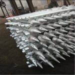 Light Steel Construction Helical Ground Anchors Pile For Solar Foundation System for sale