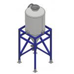 Stainless Steel DN150 Industrial Cyclone Separator for sale