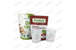 China Biodegradable Pouches Custom Kraft Paper Stand Up Pouch Resealable Ziplock Protein Powder Bags supplier