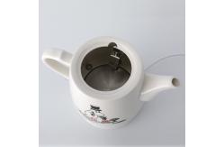 China 360° Cordless Electric Ceramic Teapot Kettles 0.8L 1350W supplier