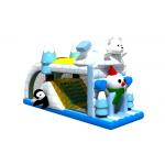 Animals Theme Ice And Snow 4x7.5x4.2m Inflatable Obstacle Courses for sale