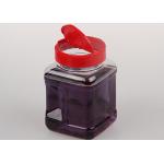 Customized Screw Cap Clear Plastic Bottles With Plastic Lid For Food / Spice