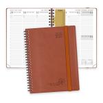 Weekly Planner 22-23 Brown Vertical Layout with Hourly Schedule And Corners for Easy Tracking for sale