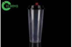 China Crack Resistance Plastic Drink Lids Sturdy With Red Heart Plug Custom Printed supplier