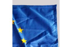 China 2x3' European Union Flag Knitted Polyester Single Reverse Indoor Outdoor Header supplier