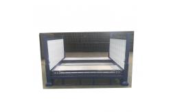 China Galvanized Steel Collapsible Pallet Cage Powder Coated Folding Stackable Transport Solution supplier