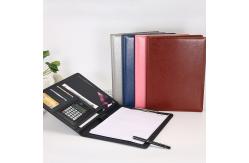 China Waterproof Document Leather Business Portfolio Washable Multiscene Custom Logo supplier
