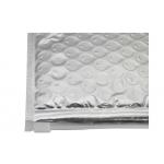 Fleixble Packaging Zipper Bubble Bags , Silver Matt Aluminun Foil Bubble Zipper Envelopes