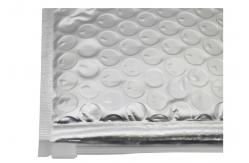 China Fleixble Packaging Zipper Bubble Bags , Silver Matt Aluminun Foil Bubble Zipper Envelopes supplier