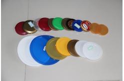 China 307# Environmental Friendly Round Blue PE Lid with ISO / SGS / FDA  / QS supplier