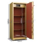 H1880mm Thickened Office Safe Box Double Rows Anti Explosion Latches Dual Intelligent Alarm