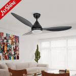 High RPM Large Airflow Plastic Dimmable Remote Control Ceiling Fan With LED Light
