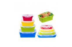 China OEM Microwave Safe 1200ML Collapsible Foldable Lunch Box supplier
