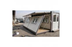 China Expandable Container House with Durable Steel Frame and Rock Wool Sandwich Panel supplier