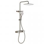 Brass Thermostatic Hand Shower System Bathroom Rain Shower 355*355*1135mm for sale