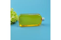 China 36g Flat Square PET Clear Plastic Juice Bottles With aluminum Lids supplier