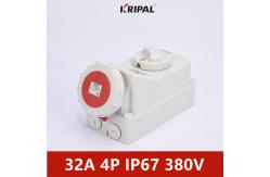 China Dampproof 3h IP67 32A 4 Pin Plug Socket For Refrigerated Container supplier