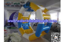 China Cylinder Inflatable Water Roller Ball , Inflatable Fun Roller Water Games supplier